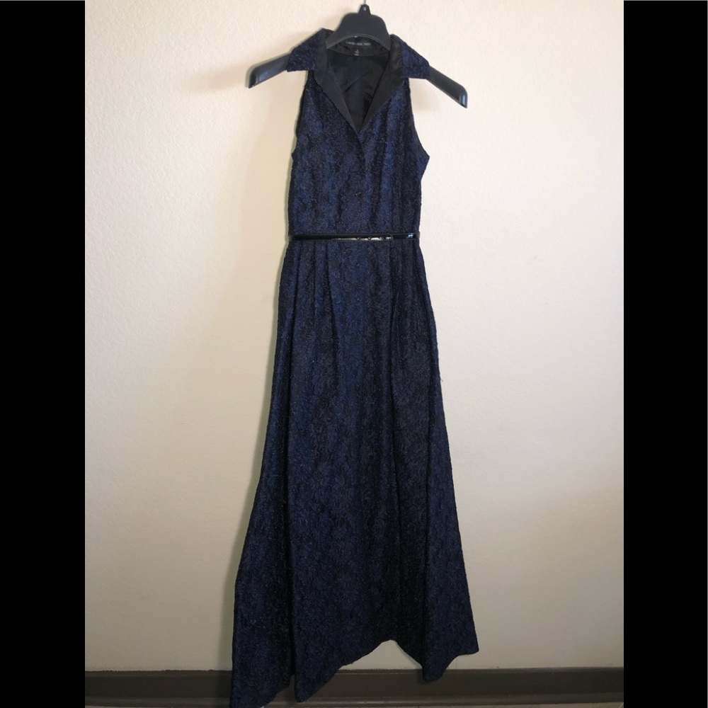 Carmen Marc Valo Navy Gown